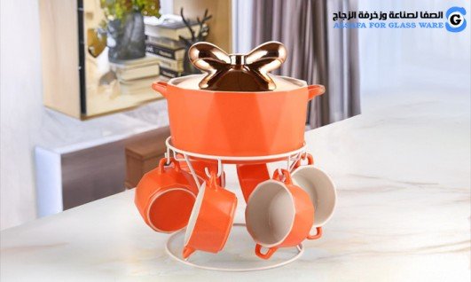 Orange fionka soup set