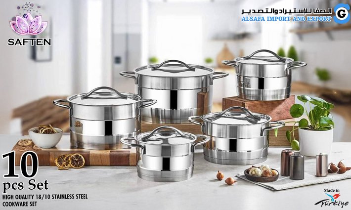 182811 Stainless steel, 10 pieces, Turkish 18/10